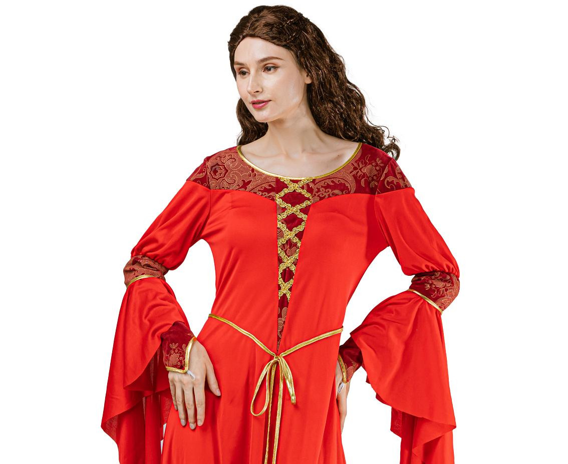 Costume for adult Red Princess (dress), size S